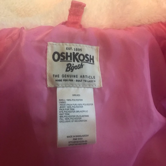 Little girls Osh Kosh coat - Picture 5 of 8